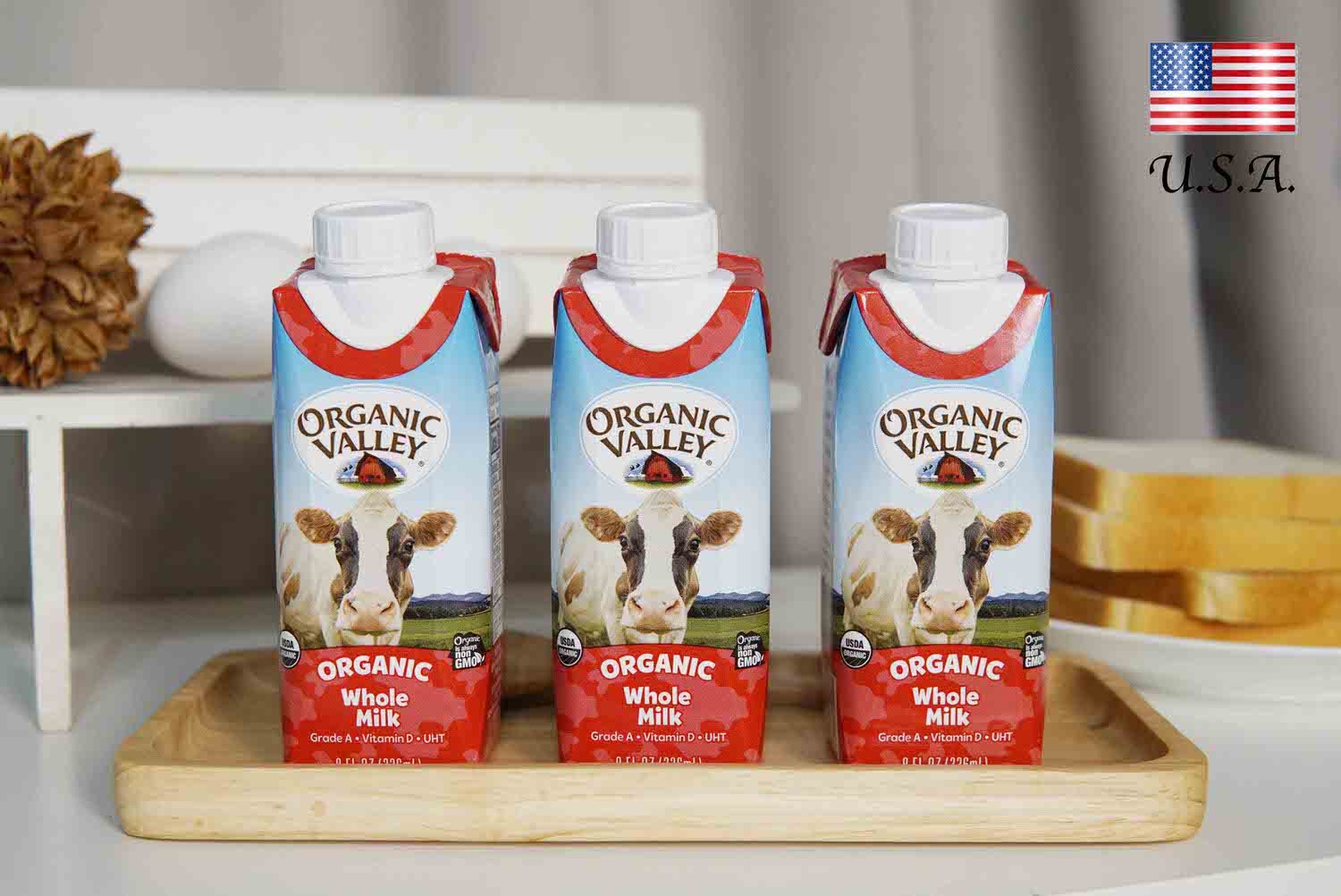Budwig 布緯の牧場 Organic Valley 有機強化牛奶｜小孩早餐必備！含維生素D、強化鈣質更營養！