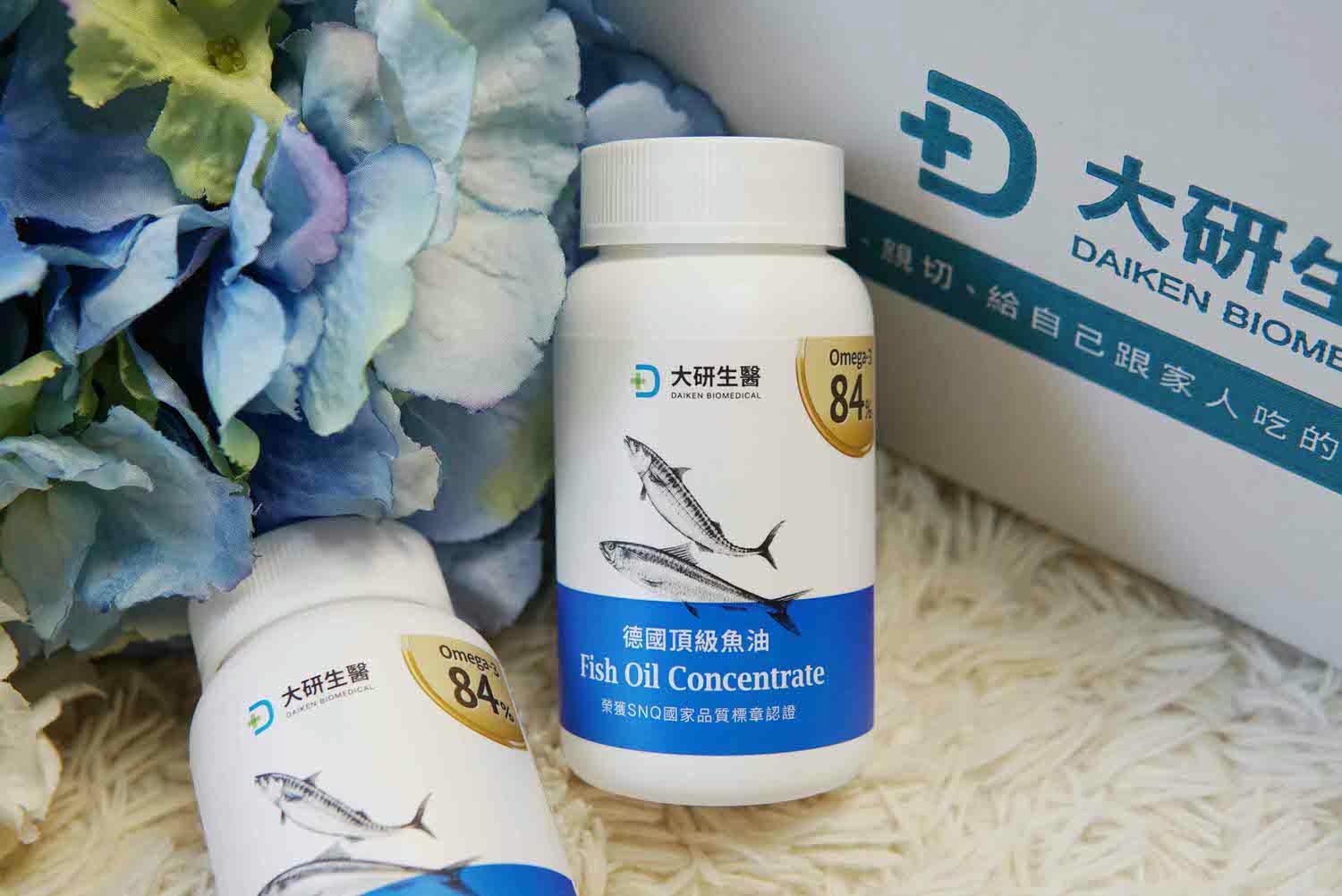 【魚油推薦】回購率超高！84%高濃度Omega 3、原料來自歐洲的大研生醫德國頂級魚油