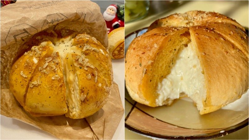 【大江購物中心美食】假日必排隊的八蒜包！濃郁蒜香+乳酪的蓬鬆酥嫩麵包