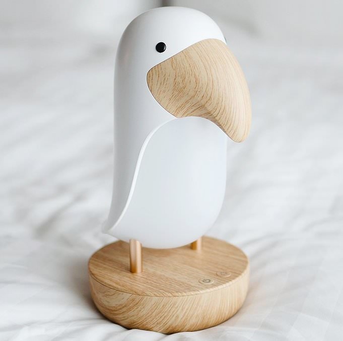 ideamonster木質小鳥夜燈
