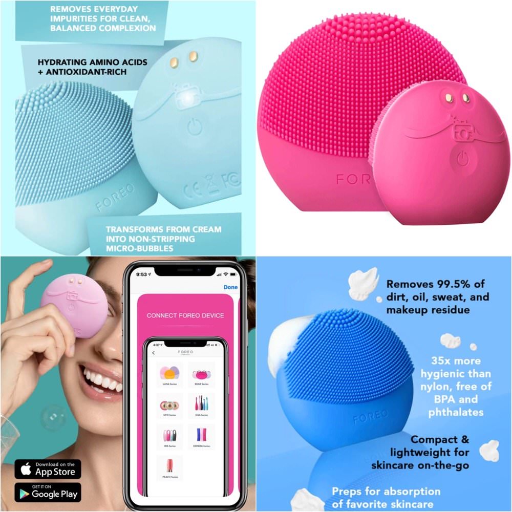 Foreo Luna™ play smart 2洗臉機顏色-藍、綠、粉紅
