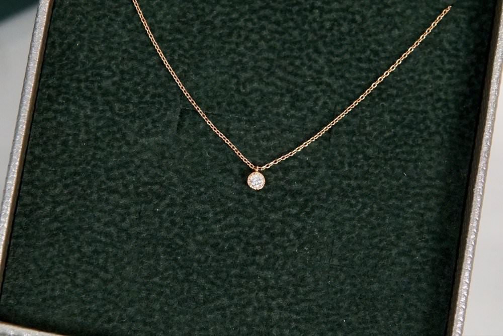 14 艾莫沙14K金dot鑽石項鍊.不褪色K金手鍊.輕珠寶品牌推薦