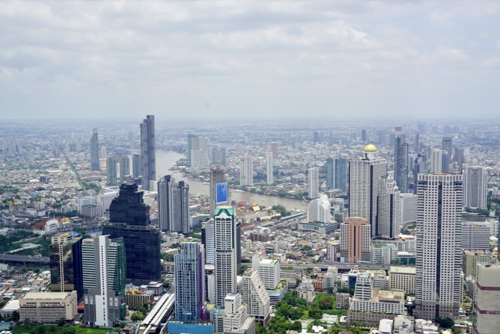 曼谷景點推薦｜王權大京都大廈King Power MahaNakhon(王權瑪哈納功大廈)。透明玻璃天空步道，78樓高空酒吧俯瞰曼谷風景