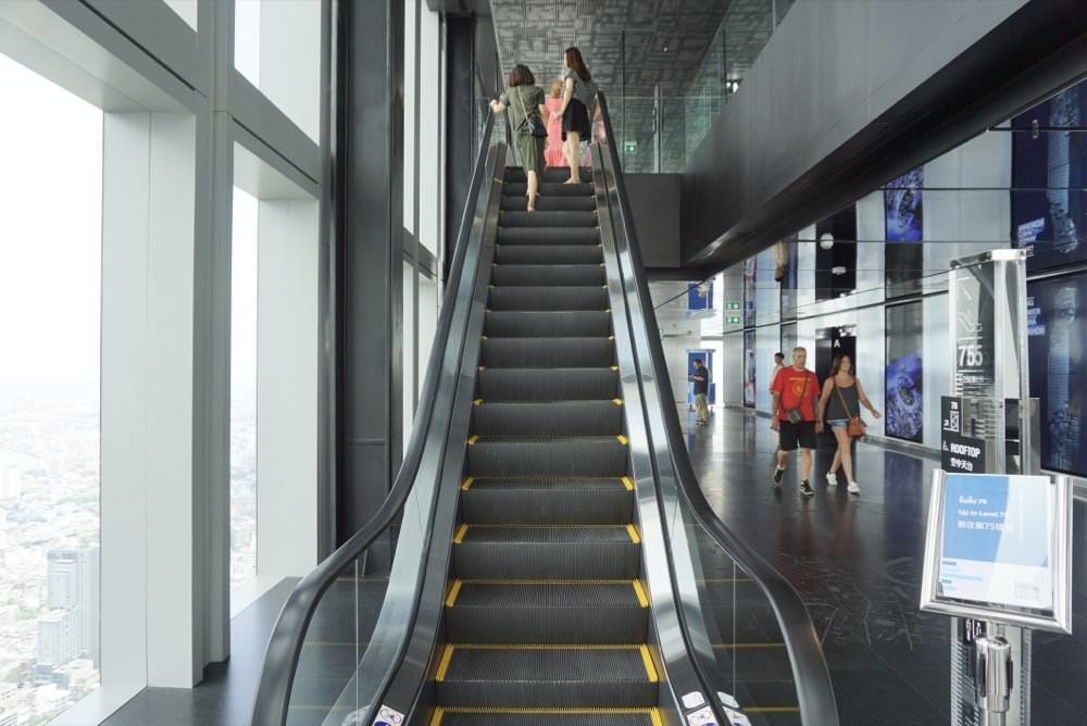 曼谷景點推薦｜王權大京都大廈King Power MahaNakhon(王權瑪哈納功大廈)。透明玻璃天空步道，78樓高空酒吧俯瞰曼谷風景