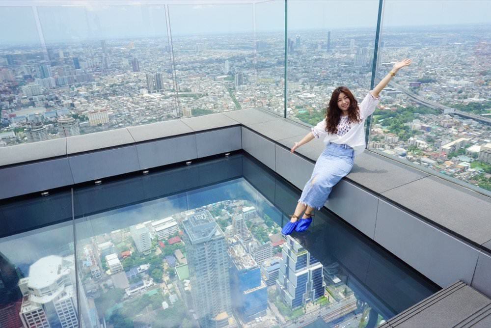 27曼谷大京都大廈King Power MahaNakhon透明玻璃天空步道