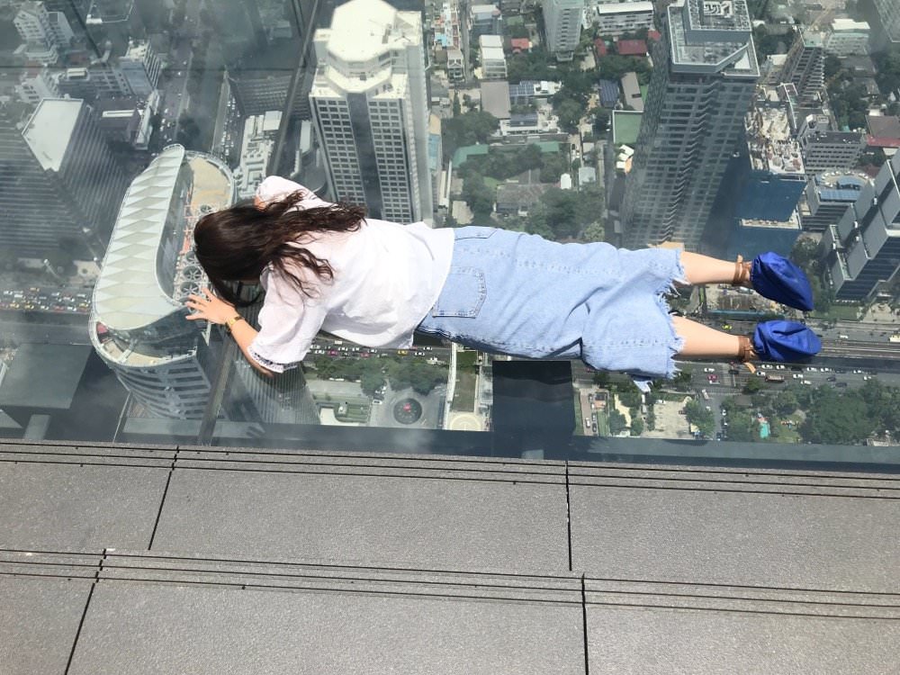 28曼谷大京都大廈King Power MahaNakhon透明玻璃天空步道