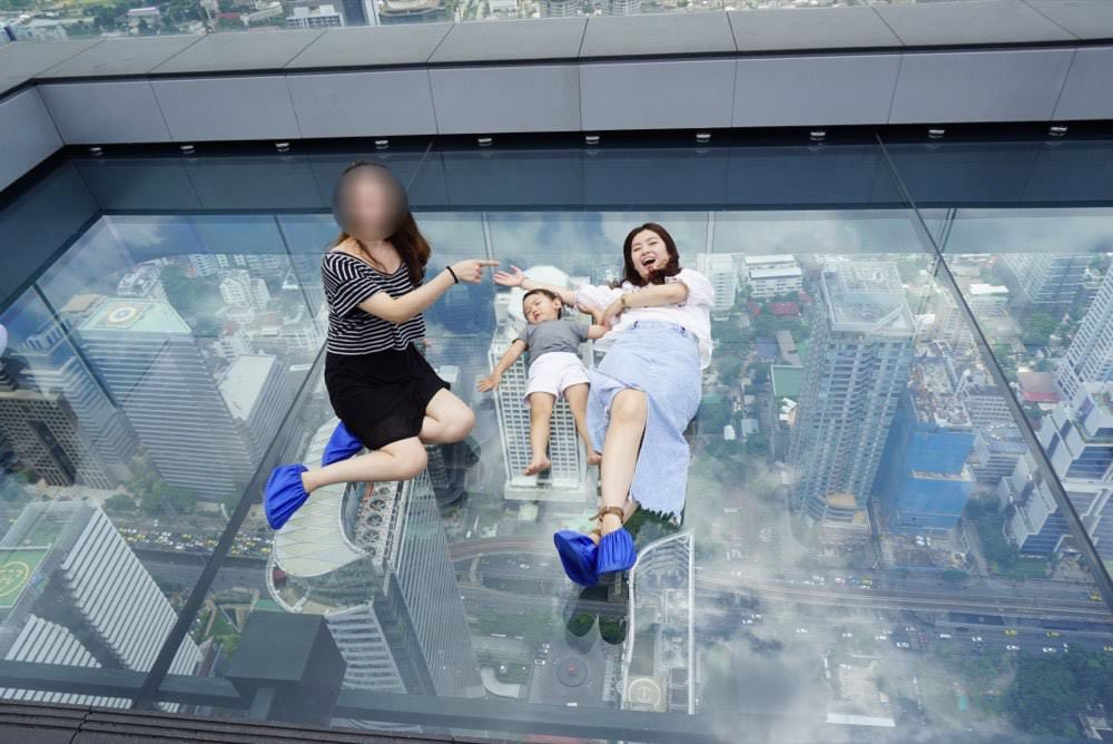 32曼谷大京都大廈King Power MahaNakhon透明玻璃天空步道