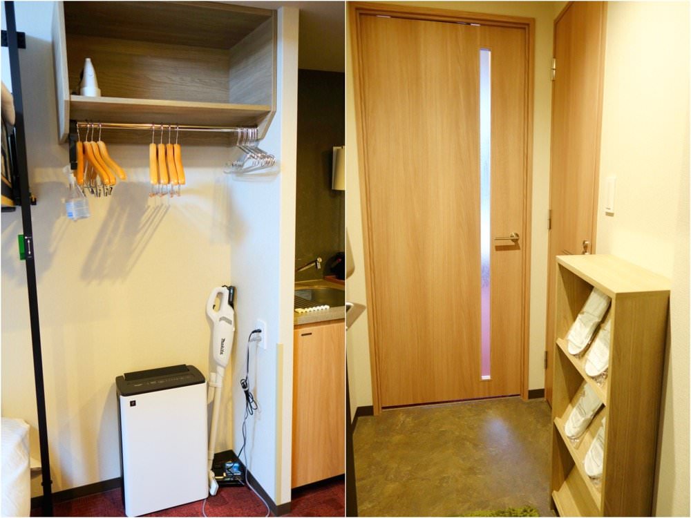 京都公寓式飯店推薦｜京都車站附近【京都七條堀川曼迪高級公寓飯店】和式四人房、上下舖家庭房設備齊全附廚房.洗衣機.烤箱.微波爐.冰箱冷凍庫MONday Apart Premium Kyoto Shichijo Horikawa