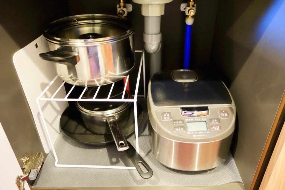 京都公寓式飯店推薦｜京都車站附近【京都七條堀川曼迪高級公寓飯店】和式四人房、上下舖家庭房設備齊全附廚房.洗衣機.烤箱.微波爐.冰箱冷凍庫MONday Apart Premium Kyoto Shichijo Horikawa