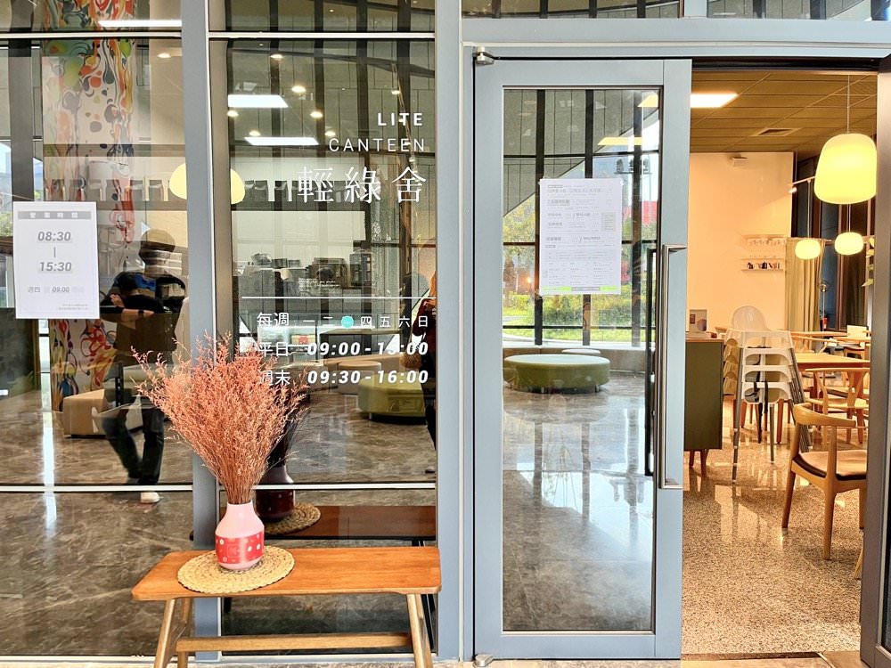 中壢青埔早午餐推薦｜輕綠舍 Lite Canteen｜美味厚火腿培根盤餐