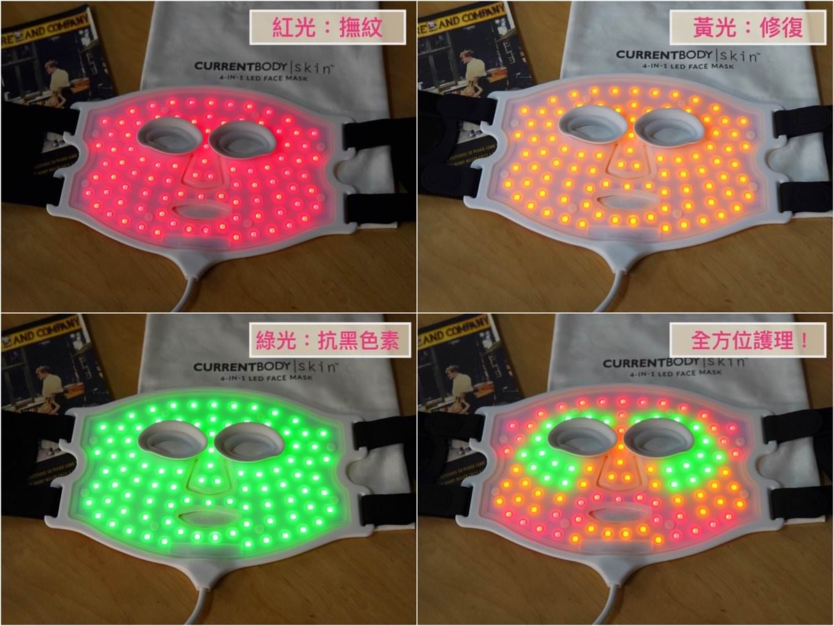 【開箱】CurrentBody Skin 4合1 LED 光療面膜儀，熟齡白透亮的秘密，用過回不去超級推薦！！