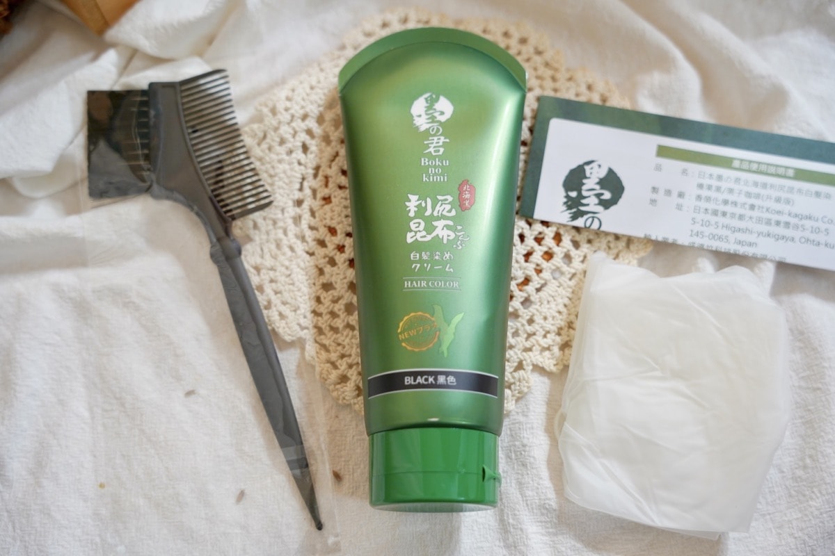 【白髮護髮染推薦】墨之君北海道利尻昆布白髮染，居家染髮黑亮潤澤秘訣！