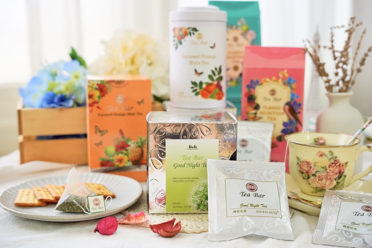 無咖啡因茶飲推薦【B&G 德國農莊】養生草本茶，好喝零負擔的晚安花茶、冰釀蘋果茶、舒福茶
