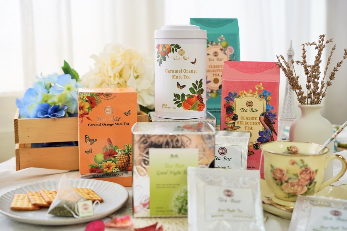 無咖啡因茶飲推薦【B&G 德國農莊】養生草本茶，好喝零負擔的晚安花茶、冰釀蘋果茶、舒福茶